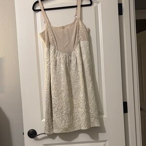 Women's Ivory Lace-Texture Wedding Slip Dress